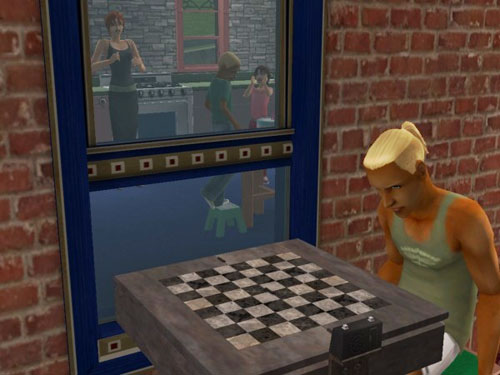 Dawson at the chessboard
