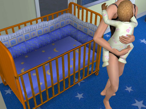 Gina rescues Gabriel from the crib