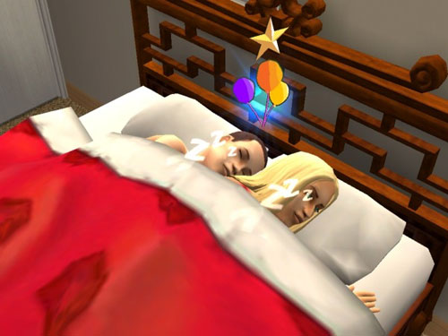 Hermes gets a Good Party memory while sleeping spooned with Camryn