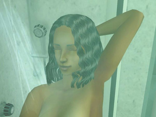 Ivy in the shower