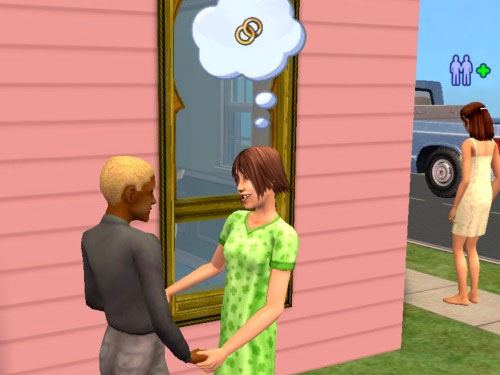 Jen holds Gabriel's hands and thinks about marriage